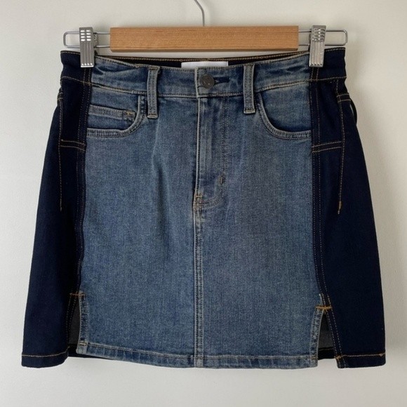 NWT Current/Elliott The Mashed Mini Denim Skirt - Picture 8 of 15